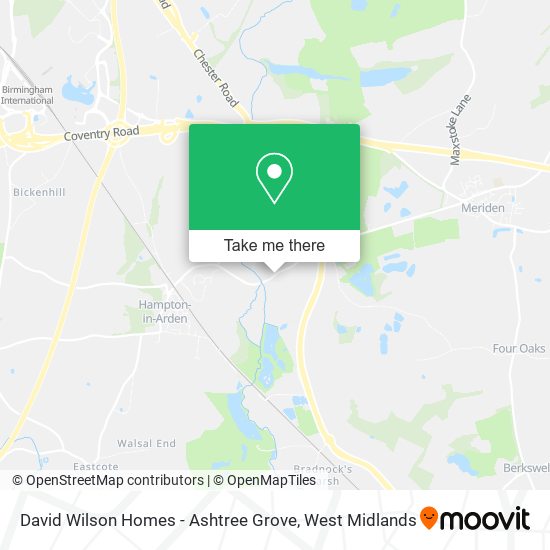 David Wilson Homes - Ashtree Grove map