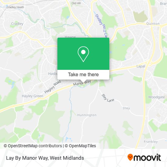 Lay By Manor Way map