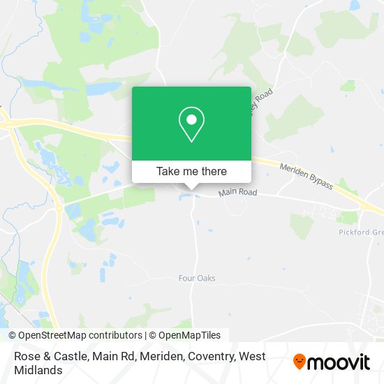Rose & Castle, Main Rd, Meriden, Coventry map