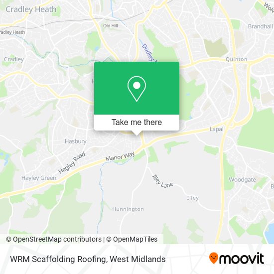 WRM Scaffolding Roofing map