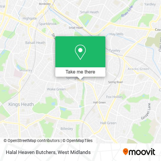 Halal Heaven Butchers map