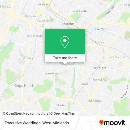 Executive Weddings map