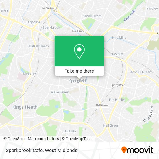 Sparkbrook Cafe map