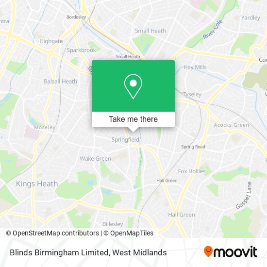 Blinds Birmingham Limited map