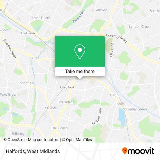 Halfords map