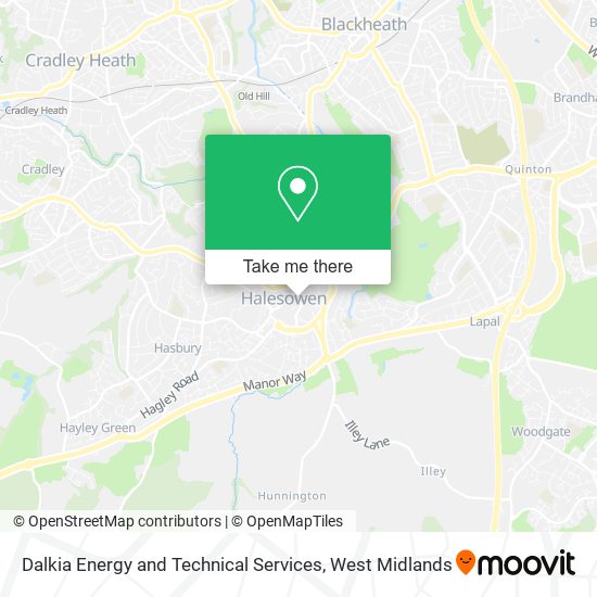 Dalkia Energy and Technical Services map