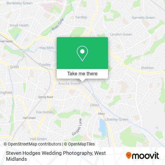 Steven Hodges Wedding Photography map