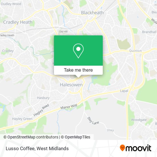 Lusso Coffee map