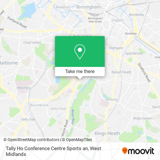 Tally Ho Conference Centre Sports an map