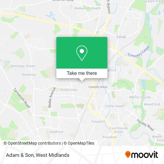 Adam & Son map