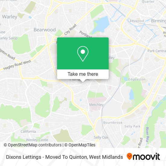 Dixons Lettings - Moved To Quinton map