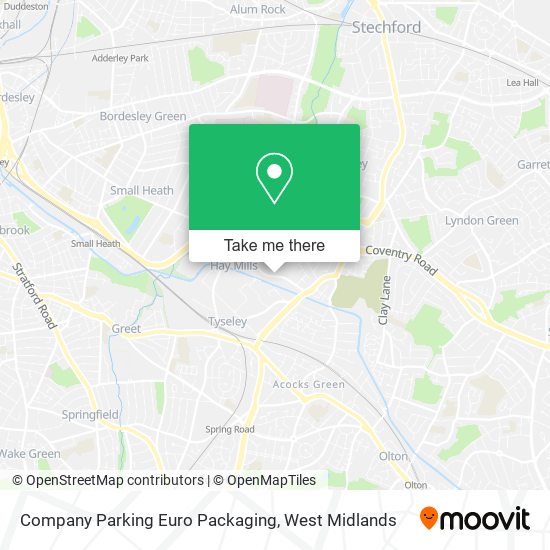 Company Parking Euro Packaging map