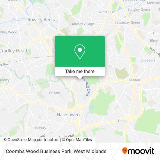 Coombs Wood Business Park map