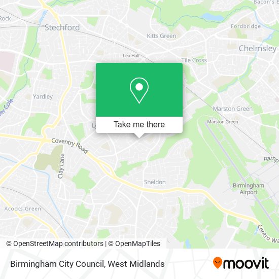 Birmingham City Council map