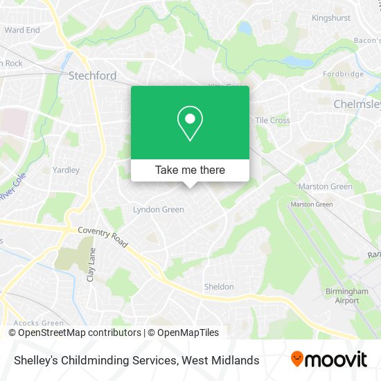 Shelley's Childminding Services map