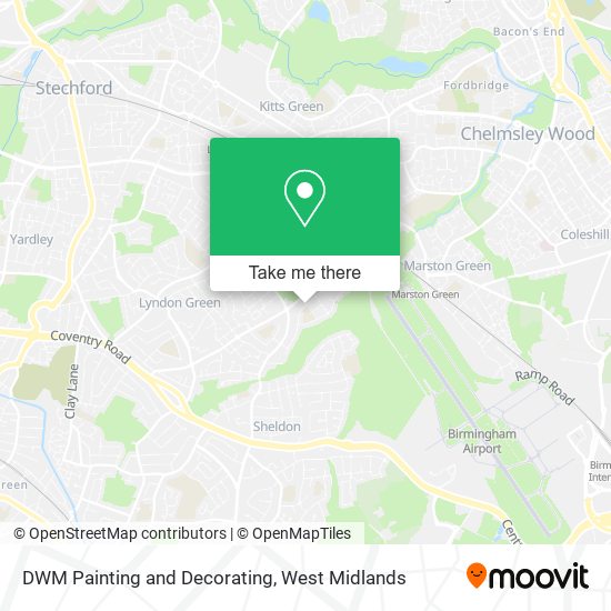 DWM Painting and Decorating map