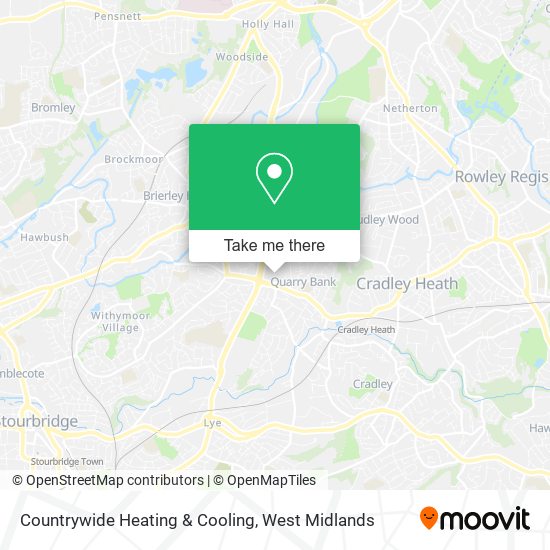 Countrywide Heating & Cooling map