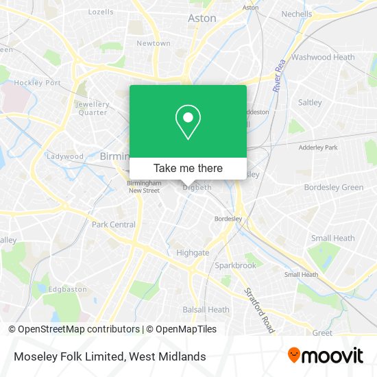 Moseley Folk Limited map