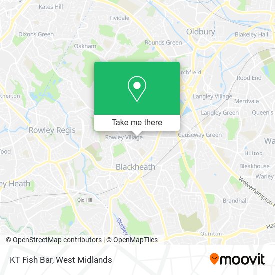 KT Fish Bar map