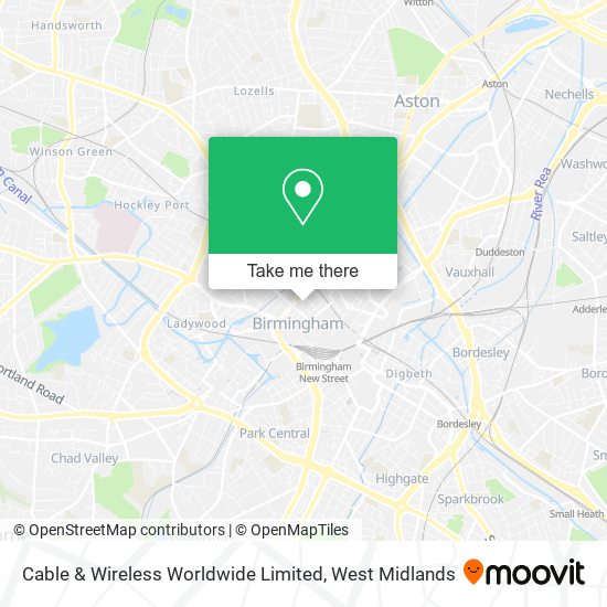 Cable & Wireless Worldwide Limited map