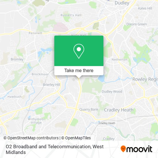 O2 Broadband and Telecommunication map