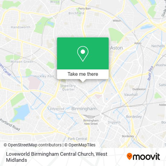 Loveworld Birmingham Central Church map