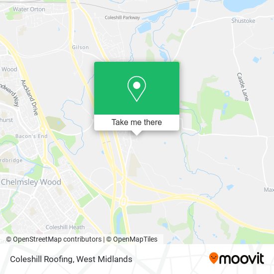 Coleshill Roofing map