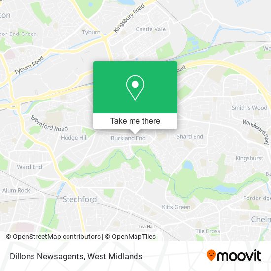 Dillons Newsagents map