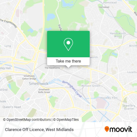 Clarence Off Licence map
