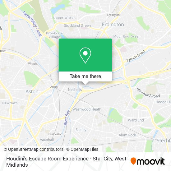Houdini's Escape Room Experience - Star City map