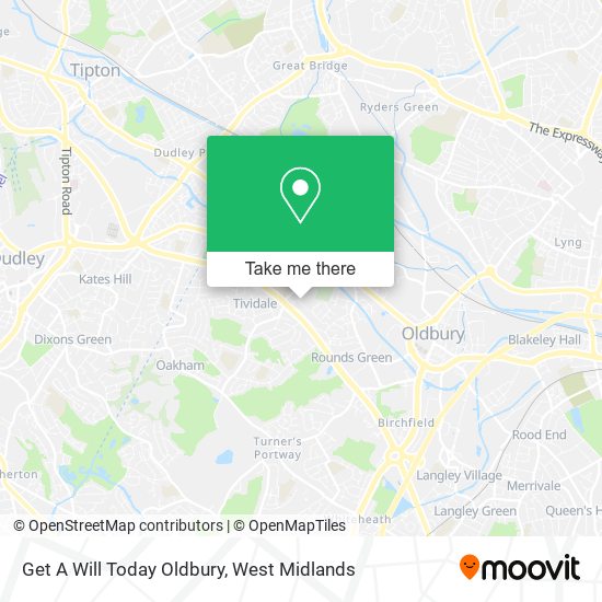 Get A Will Today Oldbury map