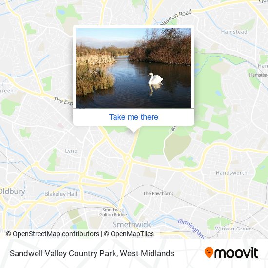 Sandwell Valley Country Park map