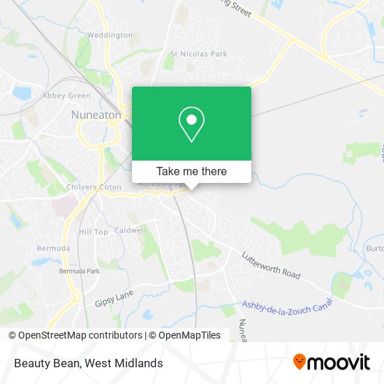 Beauty Bean map