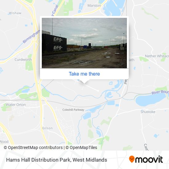 Hams Hall Distribution Park map