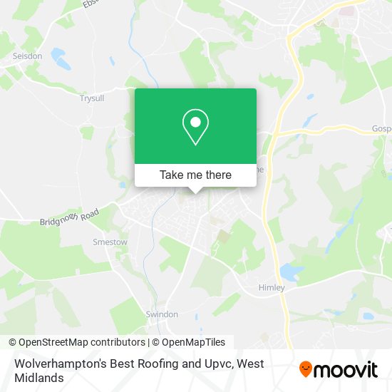 Wolverhampton's Best Roofing and Upvc map
