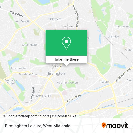 Birmingham Leisure map