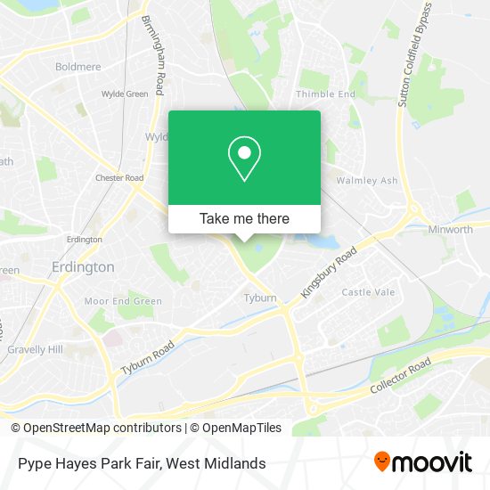 Pype Hayes Park Fair map
