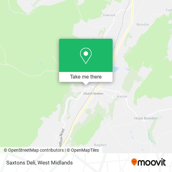 Saxtons Deli map