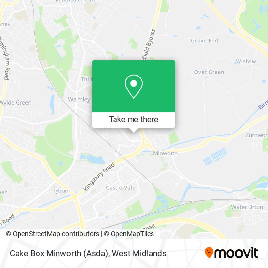 Cake Box Minworth (Asda) map