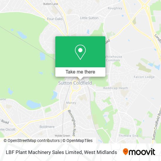LBF Plant Machinery Sales Limited map