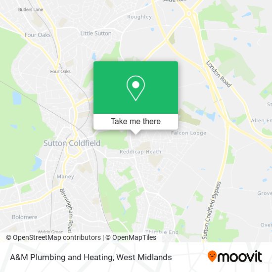 A&M Plumbing and Heating map