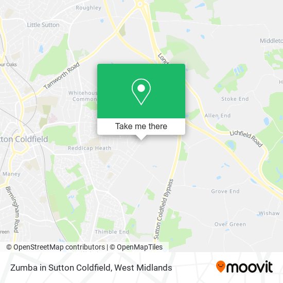 Zumba in Sutton Coldfield map