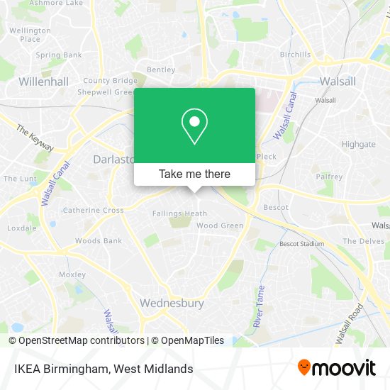 IKEA Birmingham map