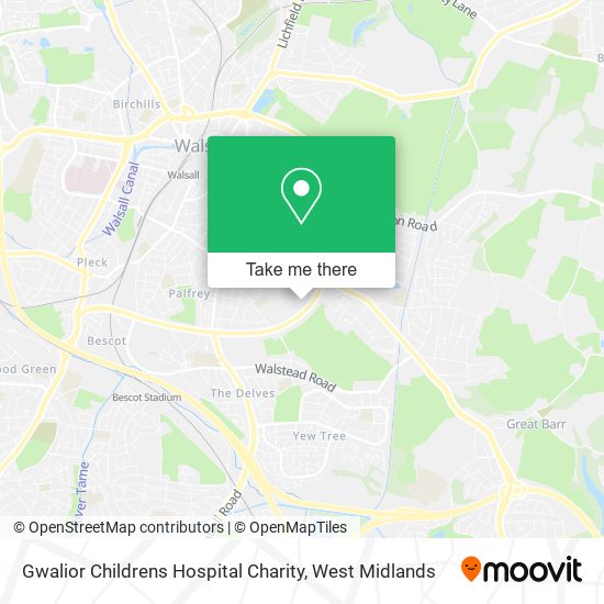Gwalior Childrens Hospital Charity map