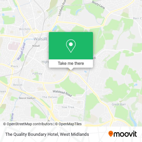 The Quality Boundary Hotel map