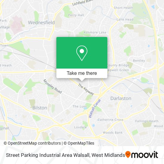 Street Parking Industrial Area Walsall map