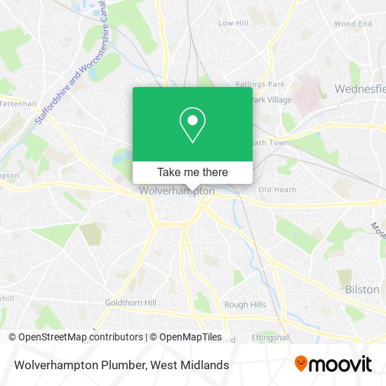 Wolverhampton Plumber map