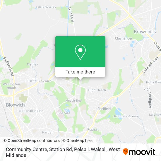 Community Centre, Station Rd, Pelsall, Walsall map