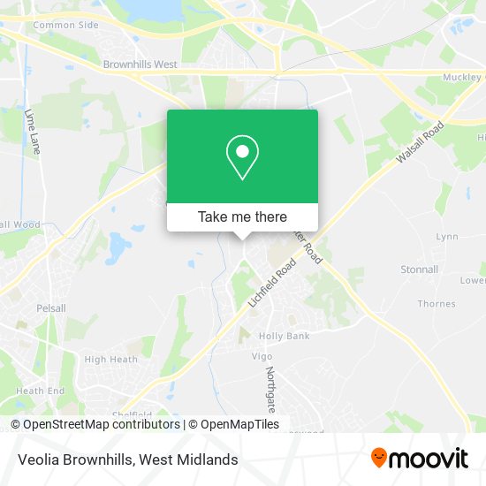 Veolia Brownhills map