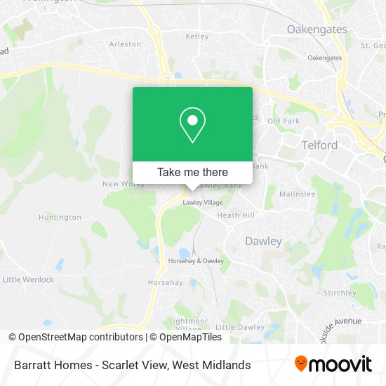 Barratt Homes - Scarlet View map